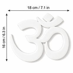 Close up of 3D printed texture of Anant Om religious wall hanging showing premium finish