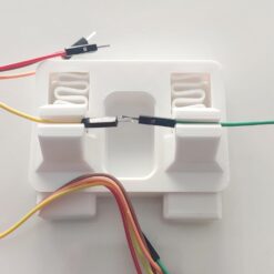 Anant clamp jig holding two wires together for tinning and soldering repair