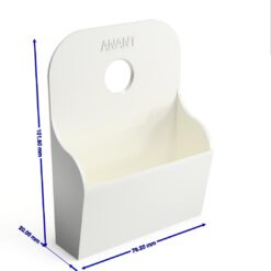 Drill dust collector hanging on a tool board using the built-in hanging hole