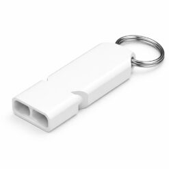 Pack of 4 white safety whistles by WhistlePro for sports, referees, and emergency use